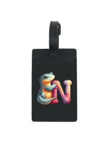 Animal Pattern Initials A-Z, First Letter Luggage Tag Pvc Luggage Tag, Fashionable Animal Design, First Letter Of Name, Carnival Cruise Luggage Tag Personalized Luggage Tag Cute Luggage Tag Id Card Address Card Boarding Pass Portable Luggage Tag Travel Enthusiasts Preferred Gift, Travel Luggage Tag,Baggage Tag,Suitcase Tag,Mother's Day, Best Gift For Travel Enthusiasts. - Black - View 24