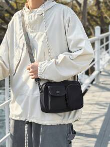 Fashionable And Simple Solid Color Casual Crossbody Bag, Can Be Carried On Shoulder, Versatile For Daily Commuting Of Street Students, Outdoor Travel, And Both Men And Women's Holiday Gifts. Mini Bag Small Bag Purse - Multicolor - View 5