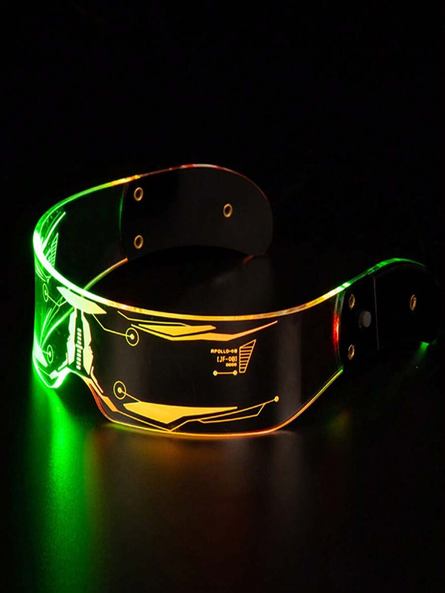 Toekomstige technologie lichtgevende glazen, geschikt voor feesten, bars, muziekfestivals, raves, sciencefiction en kerst voor zomerstrandvakanties, buitenactiviteiten en reizen.