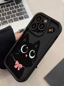 黑猫与蝴蝶结彩绘精致凹陷触感加厚防摔彩绘手机壳兼容 16/ 16 Pro/ 16 Plus/ 16 Pro Max/ 15 Pro Max、Apple P13 手机壳 P14 女款 P11 P16 软壳 P12 防摔 XS.XR /78P.78GES2 Galaxy Redmi 防水防震防刮 - 彩色 - 查看 6