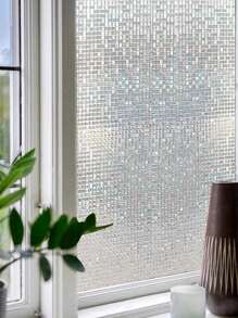 1 卷彩色玻璃贴膜，半透明，用于阻挡紫外线，车窗贴膜，阳台反光防晒隐私膜，淋浴门乙烯基热控制磨砂膜 - 彩色 - 查看 4