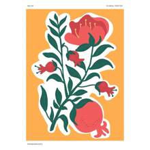 1 件现代波西米亚极简主义植物花卉艺术抽象海报印刷品墙壁艺术图片客厅家居装饰无框架 - 彩色 - 查看 29