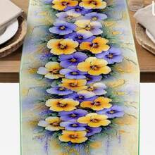 1 pieza, nueva decoración de mesa con tema de flores y plantas para primavera/verano, decoración de mesa con flores y plantas de verano, decoración de mesa para bar, decoración de ambiente para restaurante, individual de mesa para interior/exterior y regalo para decoración de hogar