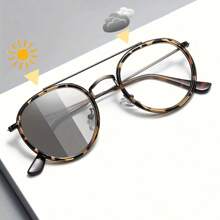 New Photochromic Vintage Metal Glasses For Women And Men - Multicolor - View 1