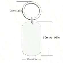 1pc Family Love Keychain DNA Metal Engraved Keyring Small Gift For Family Members