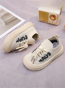 Girls Canvas Shoes Slipon Flats With Pearl & Bow Decor, Anti-Slip Casual Comfort Sneakers, Cute & Sweet Style For Spring/Summer, Toddler