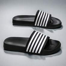 Mules rayées unisexes, sandales classiques anti-dérapantes et résistantes à l'usure à 5 barres, chaussures de mode pour couple pour la plage/l'eau