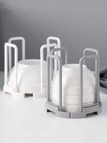 1 件可调节厨房水槽碗碟干燥架，多功能碗碟收纳架