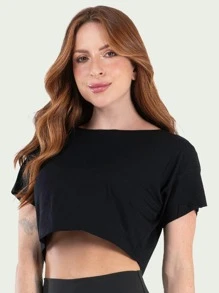 Women's Fitness Gym Cropped Kit 2 - màu đen - Xem 2