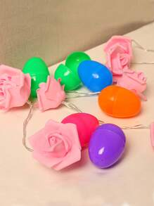 12/24pcs Bright Plastic Multicolor Eggs Great For Easter Egg Hunts Surprise Eggs Children's Room Decoration Children's Party Decoration Gift Fillable Easter Eggs
