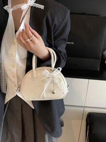 Bowling Ball Bag For Women New Fashion Seashell Shaped Versatile Shoulder Crossbody Bag Niche Commuting Handbag