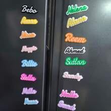 1pc Customized Acrylic Refrigerator Magnet - Customizable With Names, Colorful Alphabet Letters, Suitable For Refrigerator, Storage Cabinet Or Office, No Power Required, Perfect Small Gift For Family And Friends, Fridge Magnet