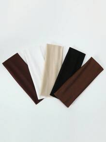 12pcs Solid Fashion Hair Band Casual Headband Turban Headband Sweatband Fall Winter Hair Accessories For Women For Vacation Outfits Woman Elegant Scarf