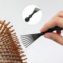 3pcs/2pcs/1pc Black Comb Cleaner Air Bag Massage Comb Cleaning Brush Home Air Cushion Massage Comb Cleaning Claw Cleaning Tool Comb Brush Untangle,Hair Brush,Comb,Hair Tools,Hair Products And Accessories For Barber Salon Beauty Travel Essentials