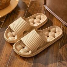 Ciabatte da bagno interne in EVA - Perforate, antiscivolo, resistenti agli odori, morbide, confortevoli, minimaliste, di colore unito, leggere, unisex