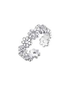 A 925 Sterling Silver Minimalist Toe Rings Lightweight Simple Antique Open Adjustable Toe-Rings Beach Foot Jewelry - Style 3 - View 10