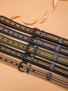 1 Pc Unisex Nylon Breathable Canvas Belt, Casual Fashion Classic Nylon Material Outdoor Casual Jeans Webbing, Suitable For Halloween