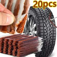 10/20Pcs Car Motorcycle Cold Repair Vacuum Tire Tire Repair Strip, Tire Repair Kit Rubber Tire Plugs Strings Tire Puncture Repair Tool