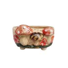 5pcs/Set New Design Mushroom Textured Ceramic Succulent Planter Pots, Home Decor For Windowsill And Balcony - Multicolor - View 11