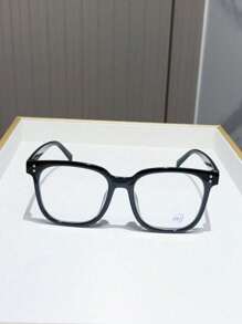 1/3pcs Unisex Square Frame Daily Wear Optical Glasses, Campus Style Face-Flattering Glasses