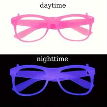 5 Pcs Luminous Glasses, Party Decorations, Bars, KTVs, Dance Parties, Glowing Photography Props, Color Changing Cold Light Glasses Frames - Multicolor 5pcs - View 14