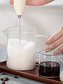 Espumador eléctrico de leche, inalámbrico para uso doméstico, tapa pequeña para espumador de leche, batidor, espumador de café con leche, batidor de mano - Multicolor - Ver 9