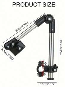 1pc Adjustable Umbrella Holder Bracket, 360° Rotatable Outdoor Sunshade Stand For Bicycle, Wheelchair, Foldable Canopy Support