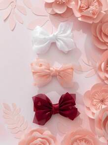 3 件套高端儿童公主蝴蝶结发夹