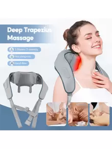 RAF Chal masajeador de hombros y cuello, dispositivo eléctrico de masaje vibratorio de los músculos trapezoides, regalo para padres con vibración, masajeador de cuello y hombros con amasado