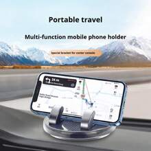 Nouveau support de téléphone portable pour tableau de bord de voiture, support de navigation adhésif pour panneau d'instruments, plaque de stationnement pour téléphone, organisateur de rangement de voyage