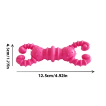 Dog Lover And Dog Mom Love Bite Tpr Toy Crayfish Bite Resistant Toy For Pomeraic Corgi Bite Cleaning Teeth Interactive Increase Affection Spring Summer Outdoor Training Interactive Color Random