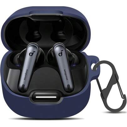 兼容 Anker Soundcore Liberty 4 NC 保护壳，柔软硅胶防震保护壳，适用于 Soundcore Liberty 4 NC 无线耳机