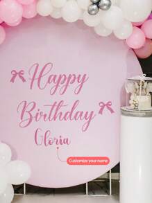 [可定制儿童房装饰] 个性化名字墙贴，卡通生日字母装饰贴纸 + 儿童房可定制纪念贴纸，可 DIY 婴儿名字、出生、幼儿园 100 天庆祝装饰（可移除贴纸）