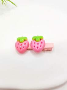 New Arrival Popular Resin Fruit Hairpin Cute Side Clip Bangs Clip Alligator Clip Fruit Lemon Casual Cute Elegant ABS Plastic Hairpin Clip, Suitable For Autumn, Winter, Summer, Spring
