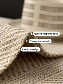 1pc All-Season Linen-Like Sofa Cushion Cover, Style Pet-Friendly Anti-Dirty Anti-Slip Sofa Slipcover, Scratch Resistant For L-Shaped Combo Sofa And 1/2/3/4 Seat Sofa (Sold Individually), Spring/Autumn