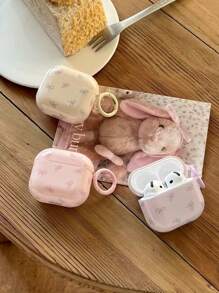 Ins風韓系蝴蝶結保護殼適用於AirPods 4/Pro 2/Pro 2代/3代/1/2，可愛防摔無線藍牙耳機套，女款 - 紫色 - 查看 7