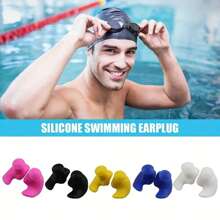Multifunctional Waterproof And Noise-Blocking Ear Plugs, Made Of Soft Silicone, Reusable And Comfortable, Suitable For Swimming, Showering, Water Sports And More, Contours To Ear Shape To Prevent Water Entry, Ideal For Water Activities, Essential Gear For Swimming Lovers