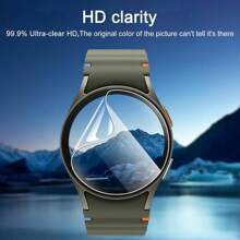 3 Pezzi Pellicola Protettiva per Galaxy Watch - Copertura Completa Flessibile, Trasparente in TPU, Anti-Bolle, Impermeabile, HD, Anti-Graffio, Compatibile con Galaxy Watch Smartwatch, Regalo per Compleanni, Famiglia, Amici, Accessori per Orologi