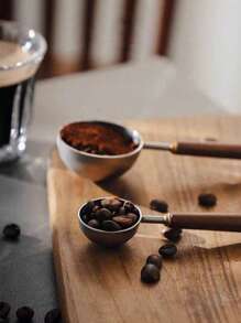 1PC Coffee Spoon With Vintage Walnut Handle, Stainless Steel Coffee Spoon, Stainless Steel Tea Spoon, And Seasoning Spoon Back To School