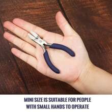 1 pieza Alicates de nariz plana mini de 3.5 pulgadas de nailon con acero inoxidable - Adecuado para la fabricación de joyas, cuentas y manualidades - alicates - Ver 5