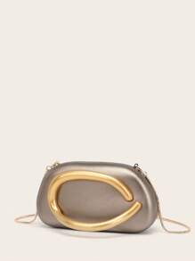 Evening Bag Clutch Purses For Women Ladies Party Bag Exquisite Hardware Handle Buckle PU Bag Bag Bridal Wedding Purse For Ladies Bag Metal Chain Bag Versatile Handheld Bag Cocktail Party Wedding New Wallet Banquet Bag