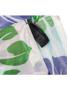 1 bucă geantă de cumpărături impermeabilă, de capacitate mare, design reutilizabil cu model floral și animal, geantă de mână pliabilă, ușoară, portabilă cu formă dreptunghiulară, potrivită pentru alimente, depozitare, călătorii