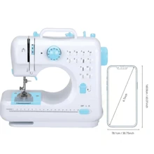 Portable Mini Electric Sewing Machine, Suitable For Beginners, 12 Stitches, 2-Speed Foot Pedal, Lightweight, Storage Drawer, Easy To Use, Great For Repairing Clothes, Pillowcases, Bedding, Curtains, DIY Doll Clothes, Ideal For Home And Dorm, Multifunctional Sewing, New Year Gift