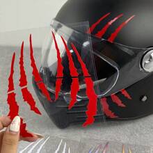 Motorcycle Helmet Monster Claw Scratch Sticker: Waterproof, DIY Racing Decoration - one-size - View 11