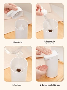 1 pieza Botella recargable portátil para viajes para champú, gel de ducha, jabón de manos, líquido para lavar platos, almacenamiento de cocina