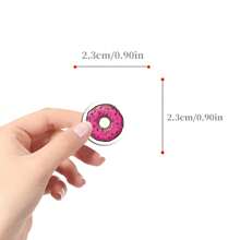 500 Piezas Pegatinas de Donuts Lindas Rollo Pegatinas Vinilo Estética para Scrapbooking, Diario, Parachoques, Monopatín, Botella de Agua, Dibujos Animados, Casco, Coche