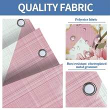 Juego de 1/4 cortinas de ducha para el Día de la Madre, con flores brillantes, para el Día del Presidente, lluvia de primavera, impermeables, estampados con estilo y funcionales, para decoración del hogar, para cada baño, ducha y bañera, con 12 ganchos y tapete de baño lavable a máquina, multiestilo