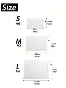 12 piezas 5 piezas/1 pieza Bolsas de almacenamiento de juguetes, clasificación de rompecabezas, pequeñas piezas de bloques de construcción, carpeta de archivos, estuche para artículos de oficina, organizador de accesorios de viaje portátil, organizador de facturas/recibos mensuales, carpeta de archivos A4, esencial para la escuela, el hogar, la oficina, el aula.