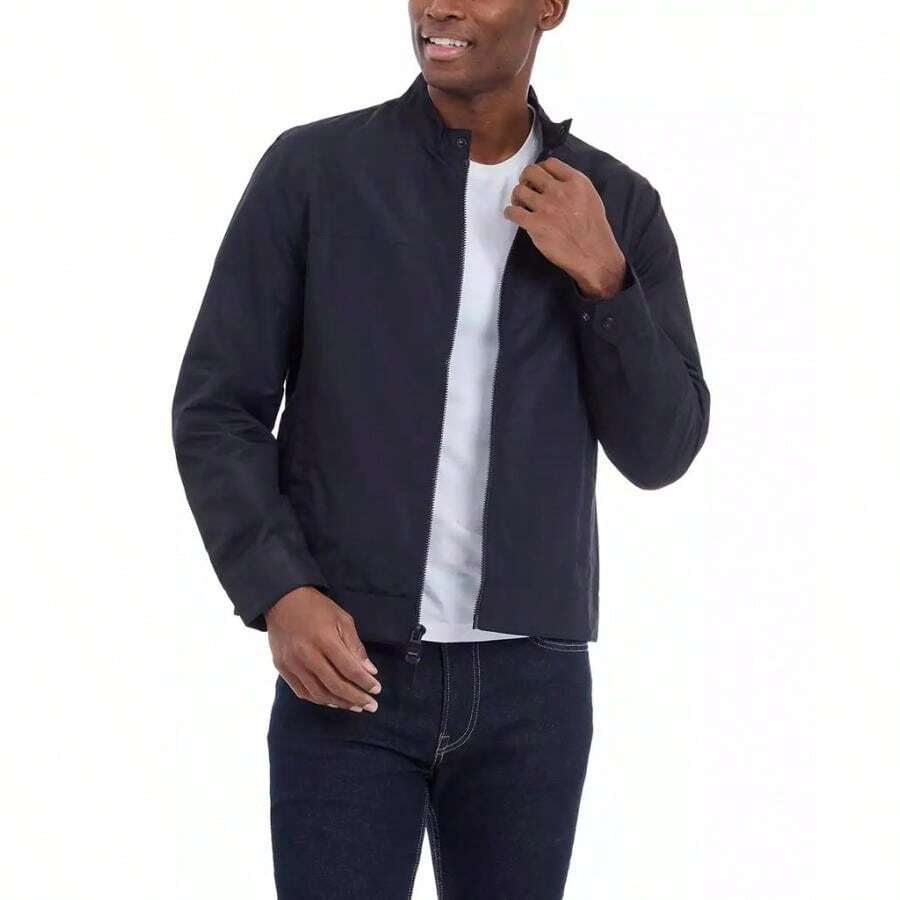Michael Kors Men's Lightweight Jacket | | Men Sports Jackets - 黑色 - 查看 1