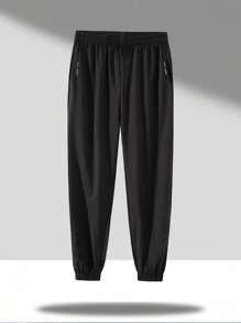 2pcs/Set Boys & Teenage Casual Outdoor Sport Simple Drawstring Pants